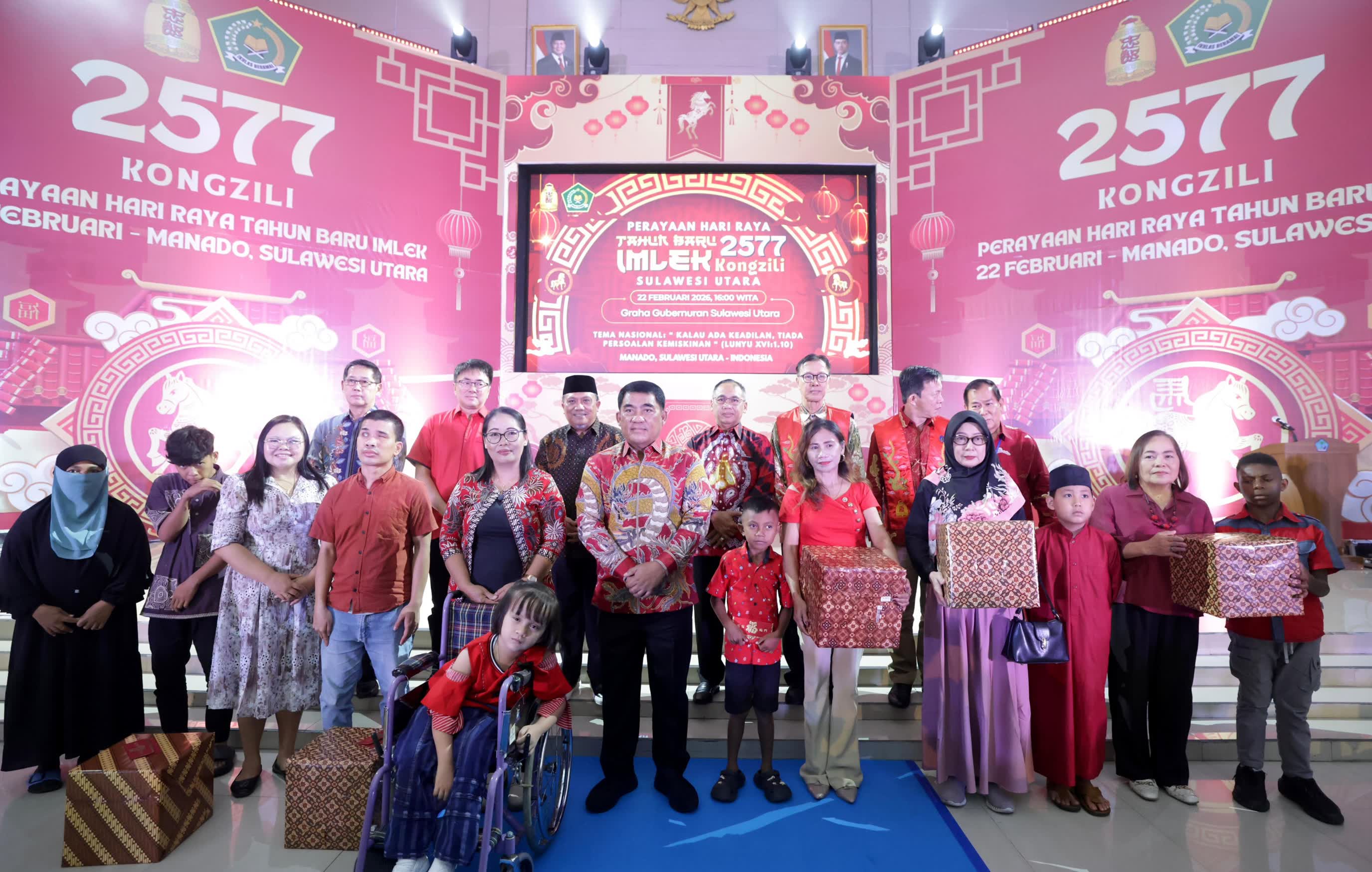 Imlek 2577 Kongzili di Sulut, Gubernur Yulius Hadiri dan Momen Berbuka Puasa Turut Diisi