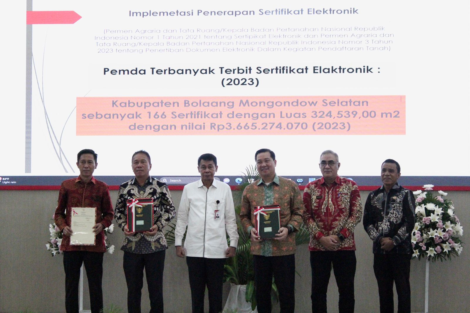 KPK Anugerahi Pemprov Sulut Sebagai MCP Terbaik 2023, Wagub Kandouw Sambut Antusias