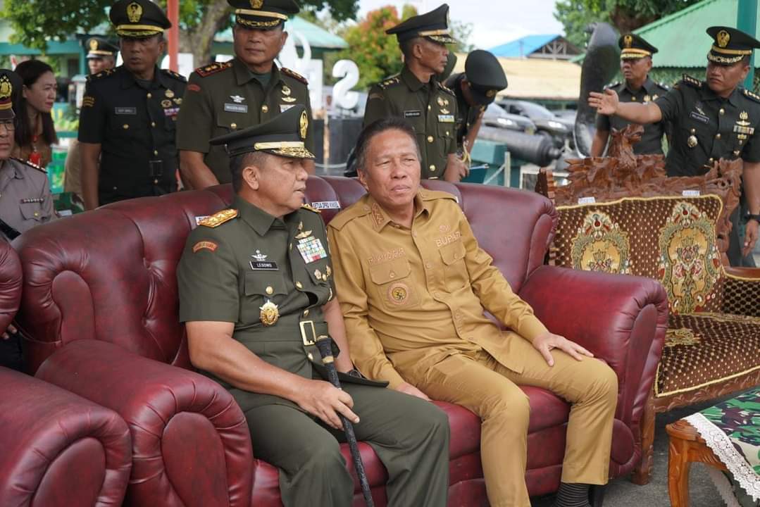 Bupati Minsel Hadiri Penutupan Pendidikan Pertama Bintara TNI AD Tahun 2024