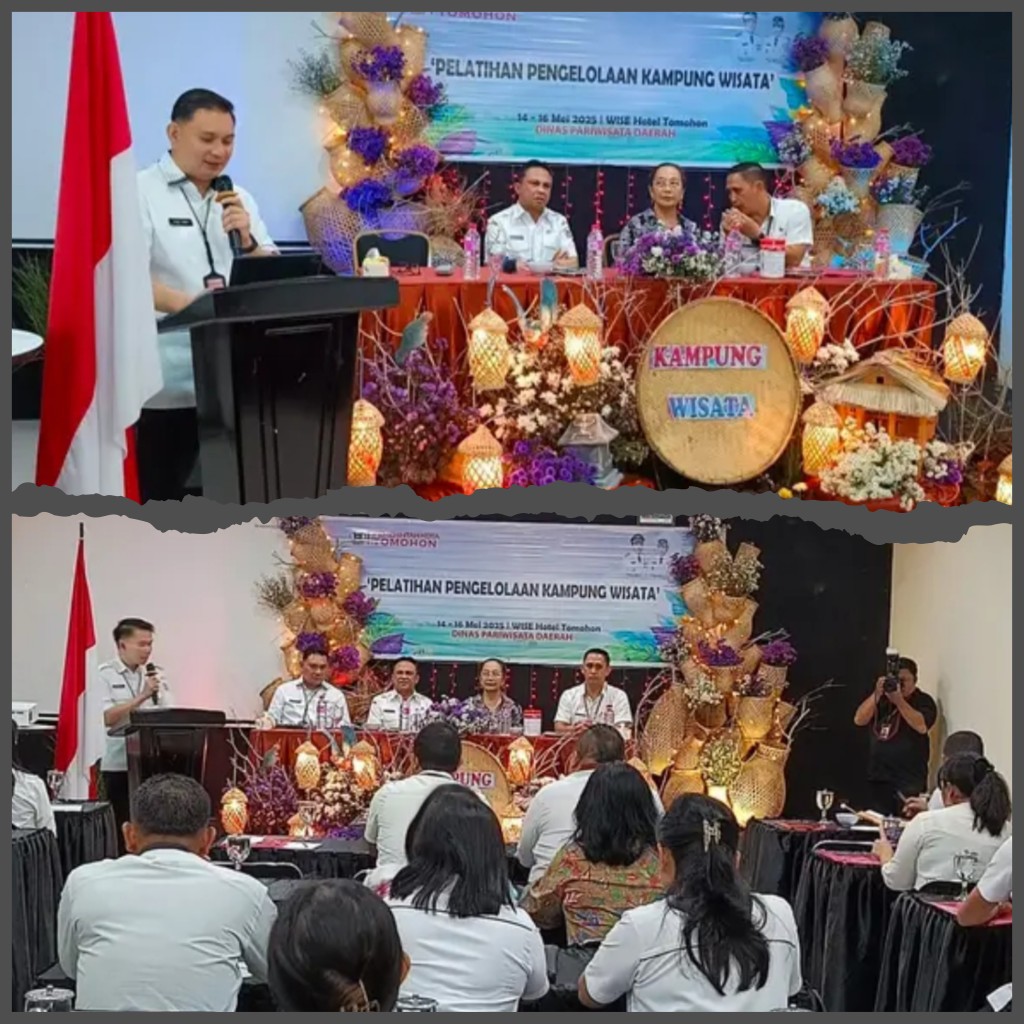 Dukung Visi Wujudkan Tomohon Sebagai Kota Wisata Dunia, Dispar Gelar Pelatihan Pengelolaan Kampung Wisata