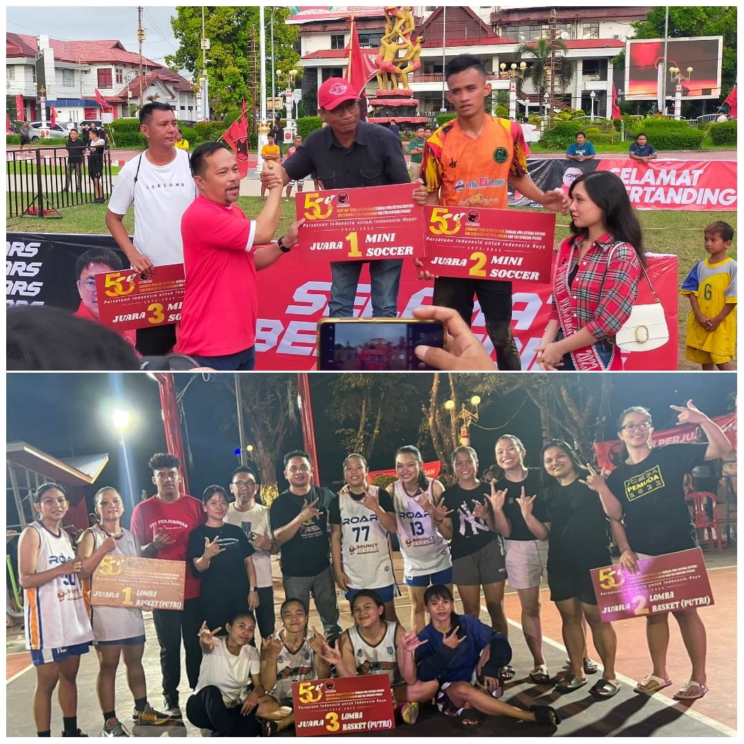 Rangkaian HUT PDIP ke-50, Mini Soccer dan Basket 3on3 Tuntas