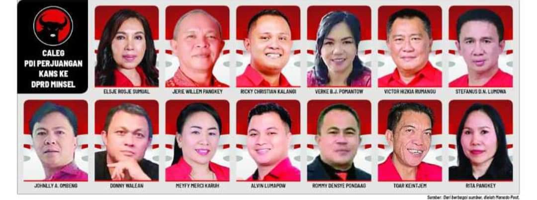 Raih 13 Kursi, PDI-P Jawara di Kabupaten Minsel
