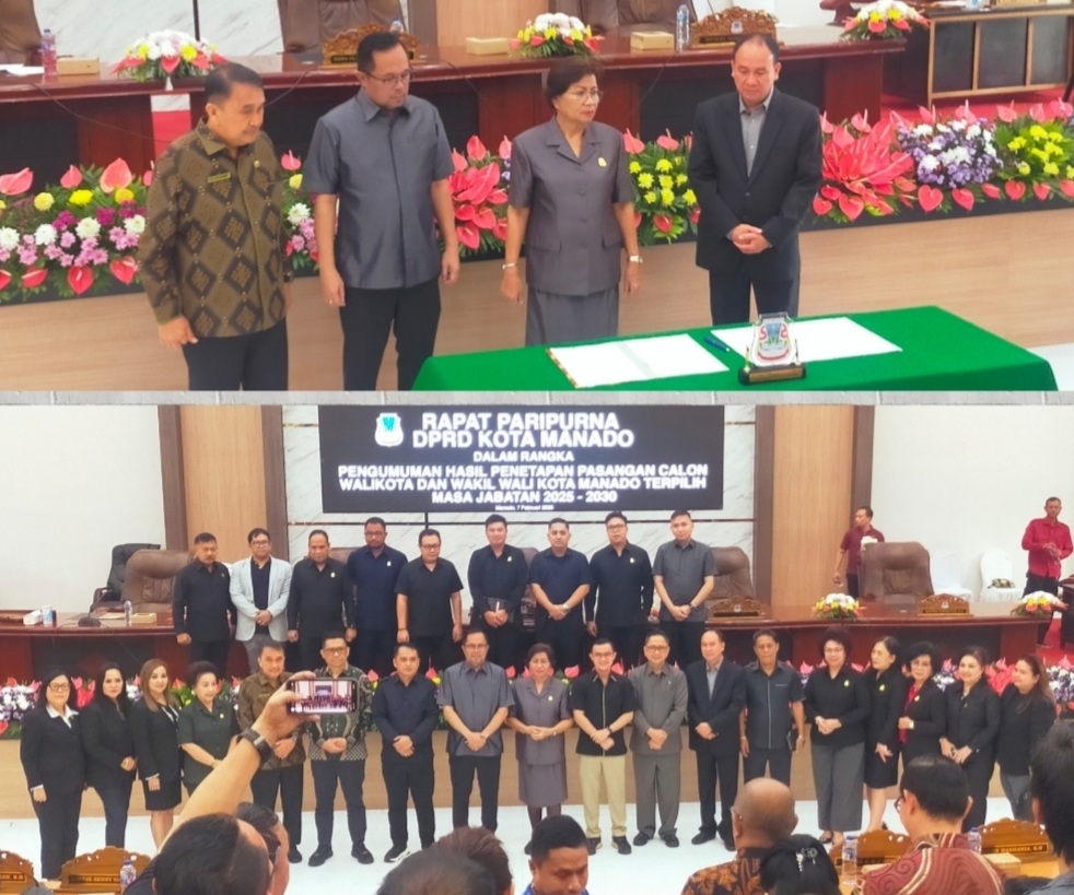 Diplenokan DPRD, Walikota-Wakil Walikota Manado 5 Tahun Milik AARS, Harap Bersabar