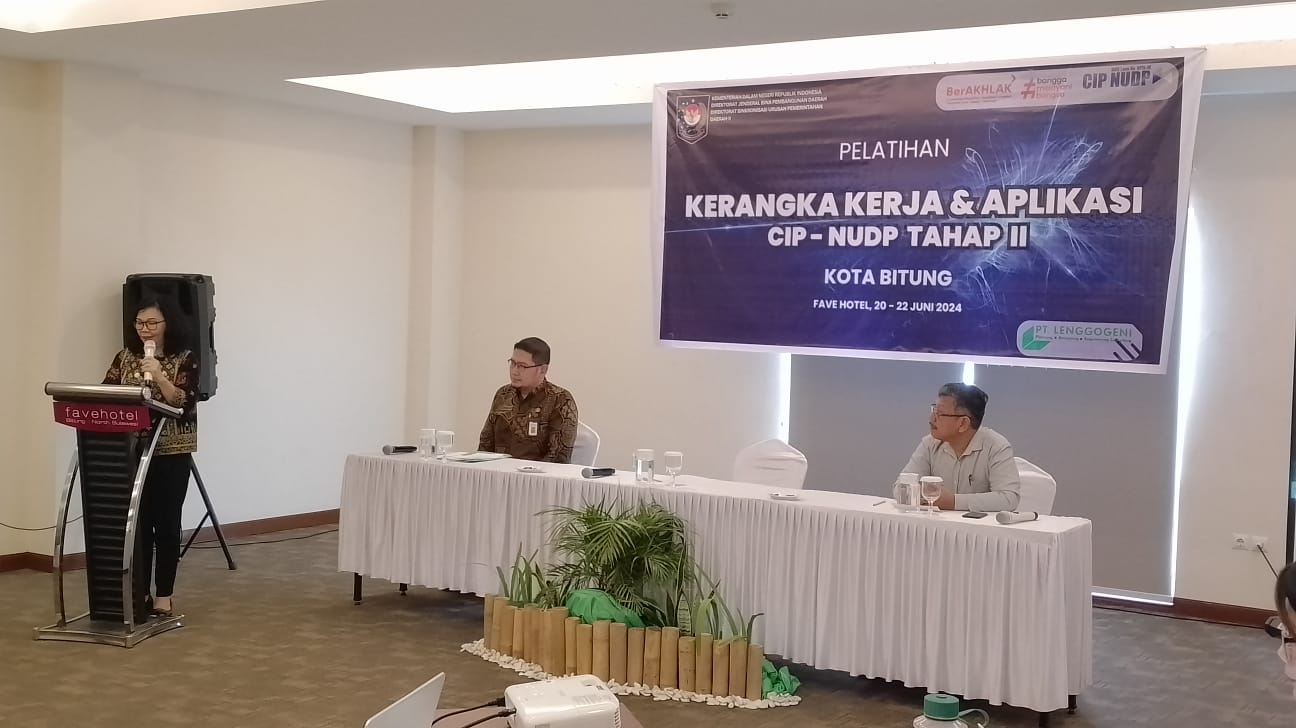 Pemkot Bitung dan Kemendagri Gelar Training CIP-NUDP, Anneke Tumbelaka: Ini Memperkuat Proyek Investasi