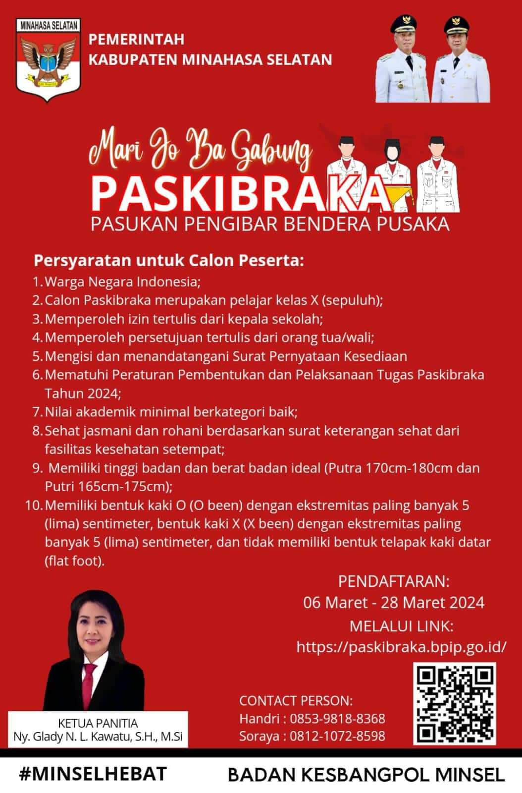 Pemkab Minsel Buka Pendaftaran Calon Paskibra Minsel Tahun 2024, Ini Syaratnya