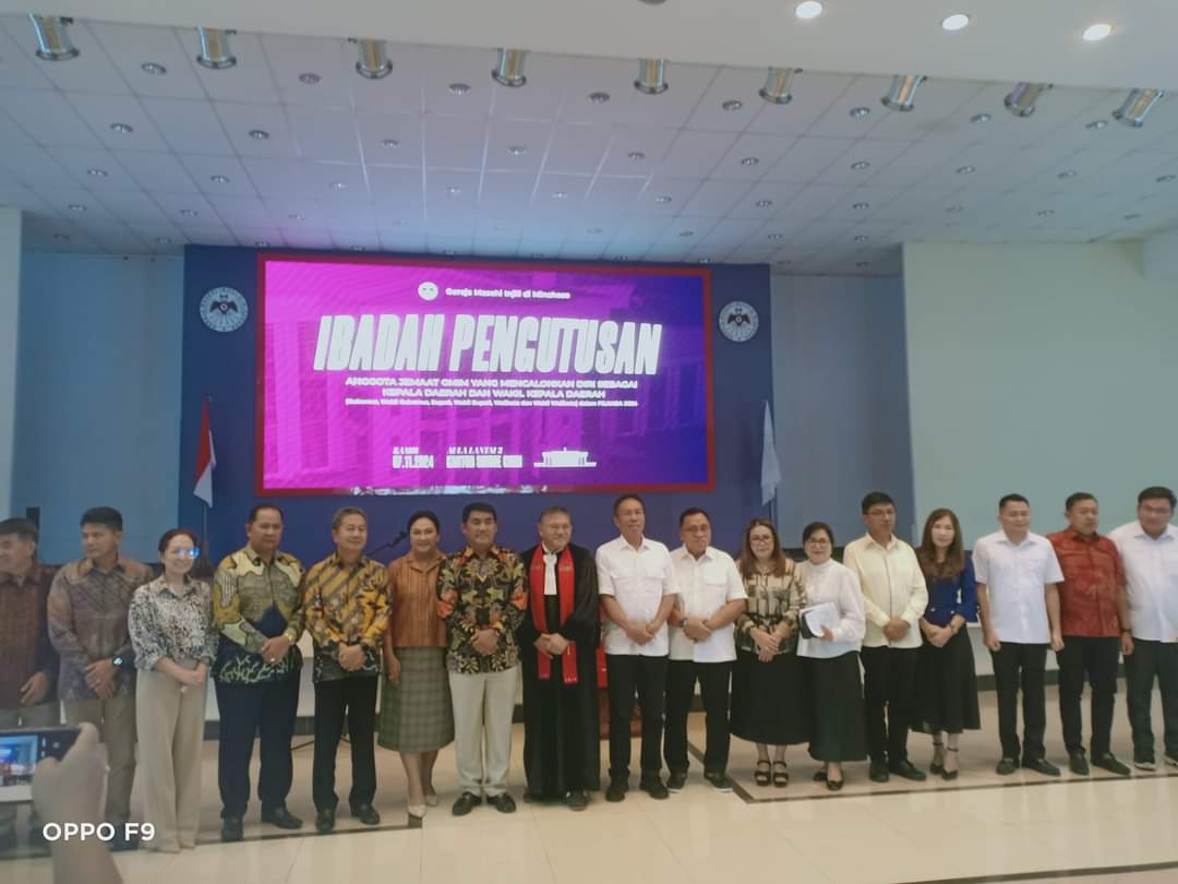 Robby Dondokambey Ikuti Ibadah Pengutusan Jemaat GMIM Untuk Pilkada 2024