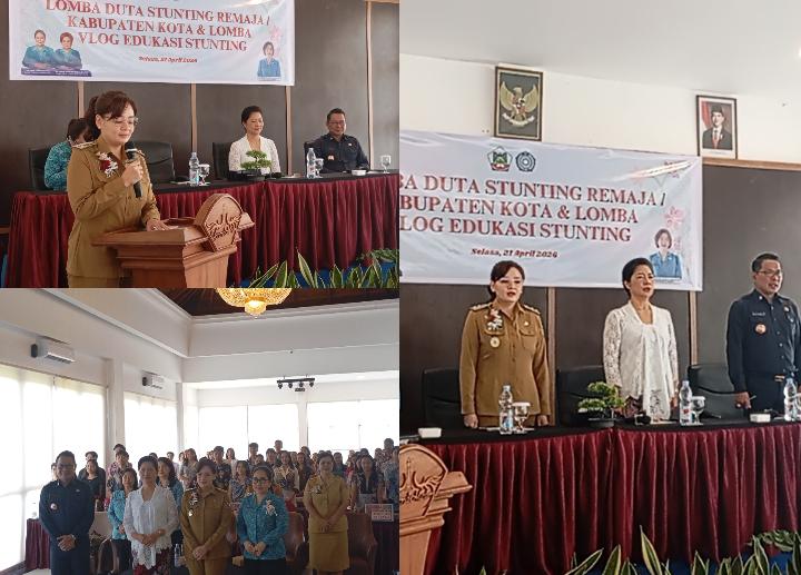 Wawali Sendy Buka Lomba Duta Stunting dan Vlog Edukasi di Tomohon, Dorong Generasi Muda Jadi Pelopor Kesehatan
