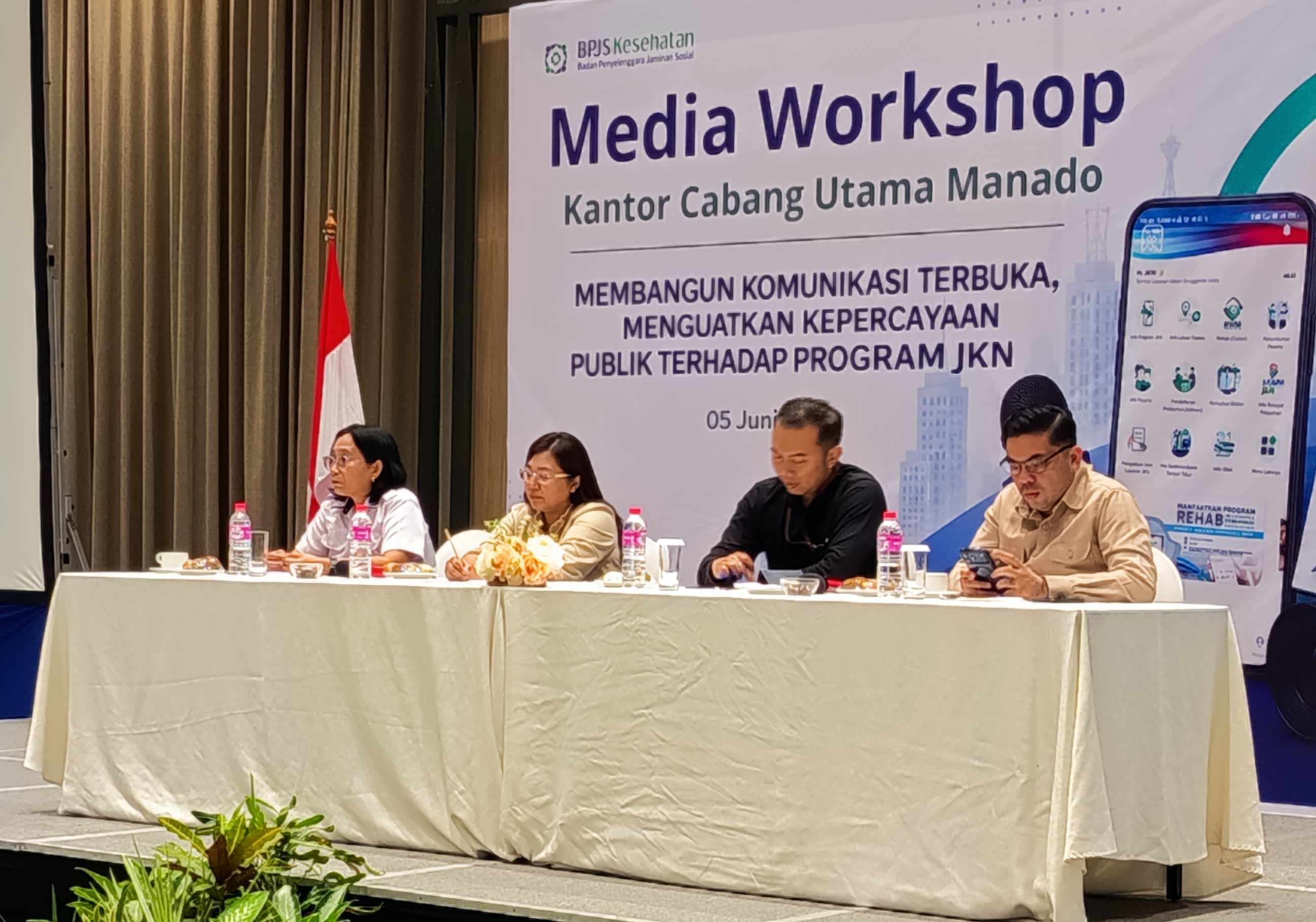 Kominfo Sulut Bawa Materi Informatika Pelayanan Publik di Media Workshop Besutan BPJS Kesehatan Cabang Manado