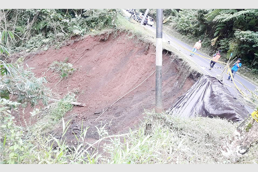 Longsor di Jalur Gunung Potong, Mitra-Boltim Terancam Terisolir