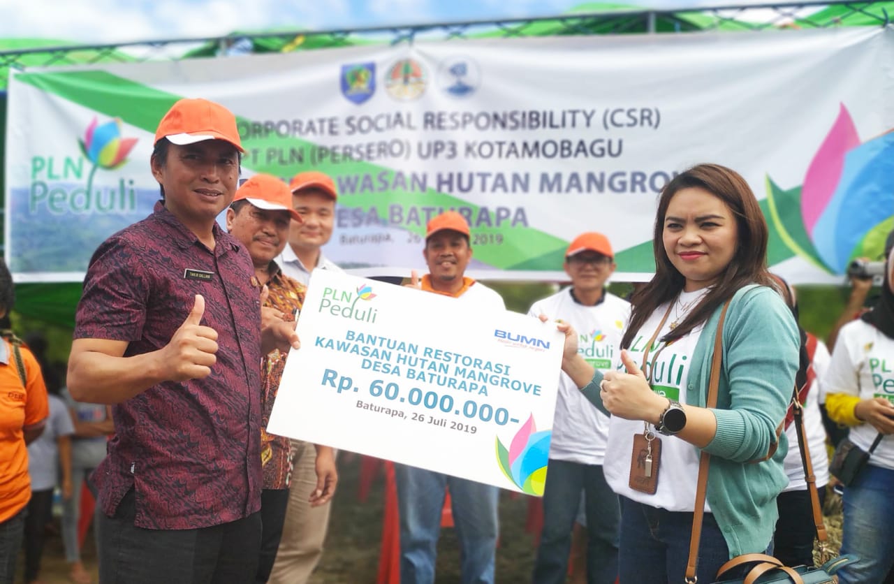 PLN bersama Pemkab Bolmong Laksanakan Restorasi Hutan Mangrove Baturapa