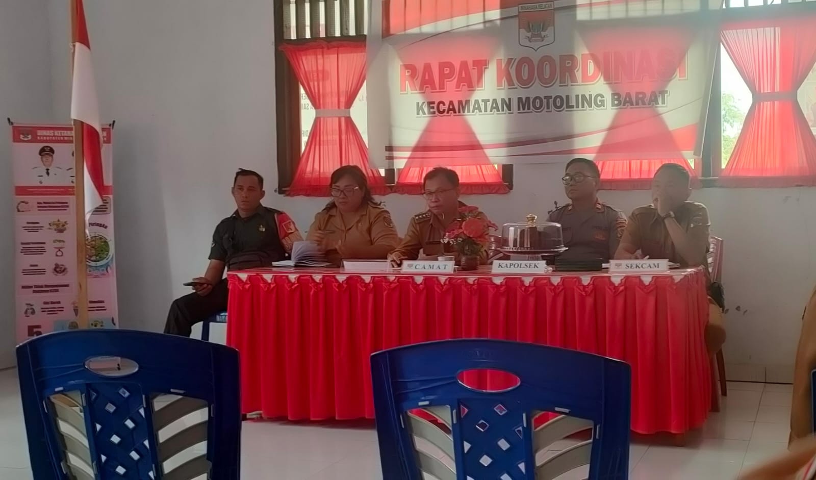 Pemcam Motoling Barat Gelar Rakor Tingkat Kecamatan