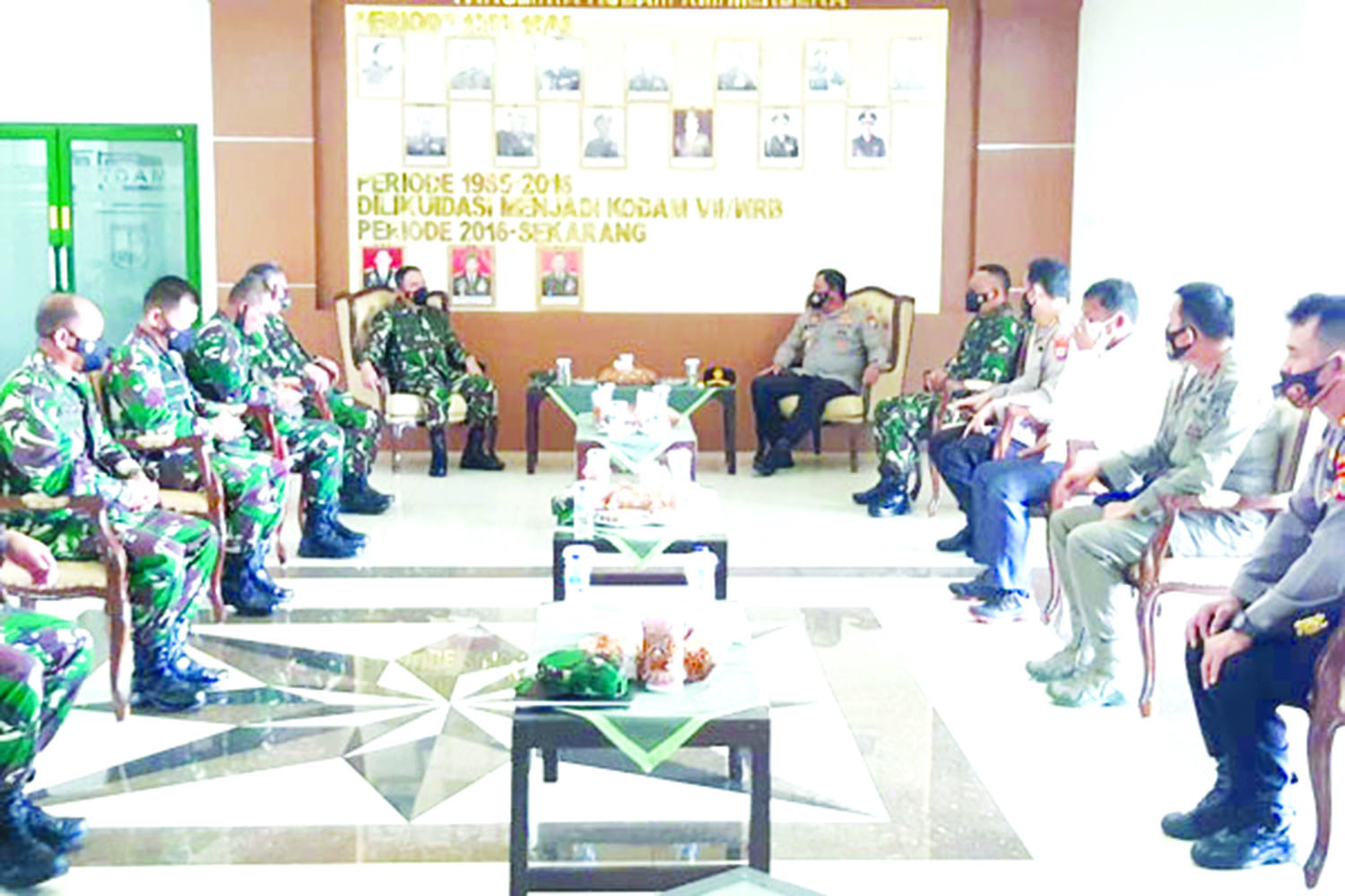 Perkuat Sinergitas TNI-POLRI, Kapolda Sulut Sambangi Pangdam dan Danrem