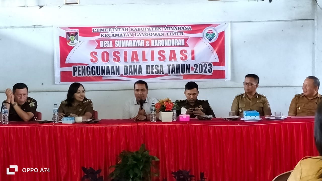 Pemdes Karondoran Sosialisasikan Pengunaan Dana Desa 2023