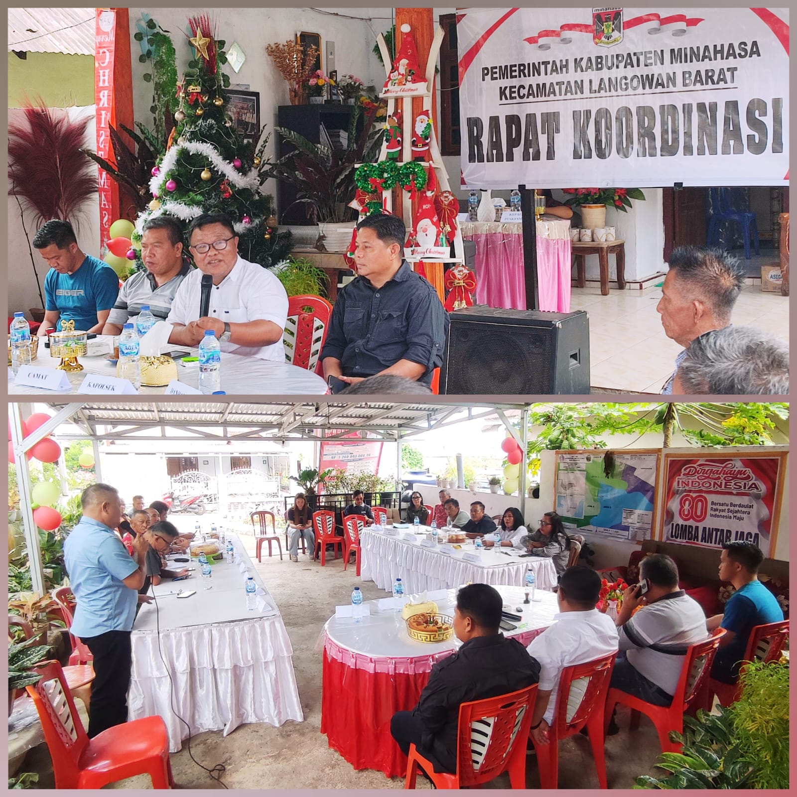 Rakor Kecamatan Langowan Barat, Camat Donald Lumingkewas Minta 16 Kumtua Jaga Kamtibmas dan Optimalkan Penyerapan DD