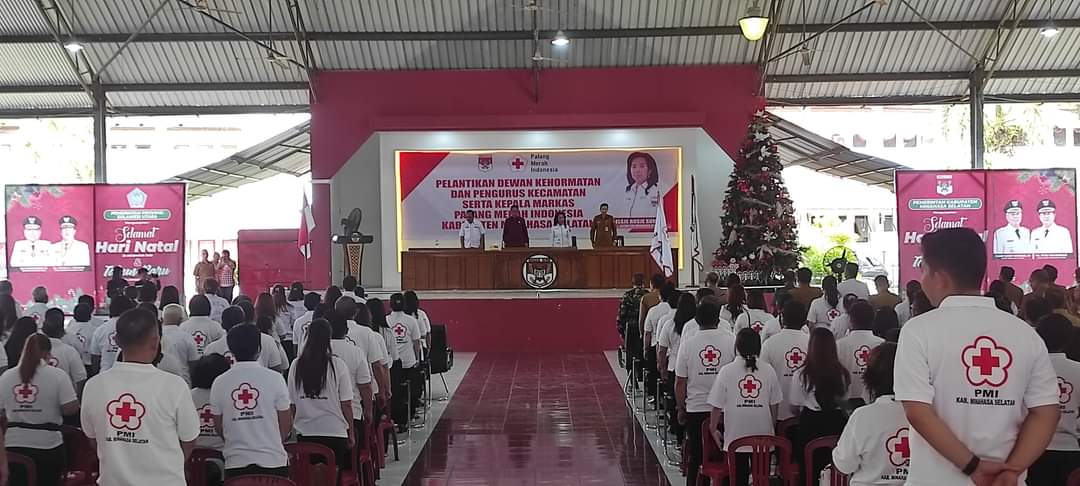 Pengurus PMI Kecamatan Se- Minsel Dilantik, Bupati FDW : Berikan yang Terbaik untuk Organisasi