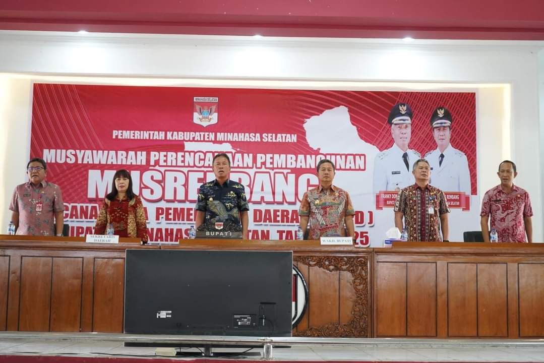 Selaraskan Usulan Program RKPD Tahun 2025, Pemkab Minsel Gelar Musrenbang Tingkat Kabupaten