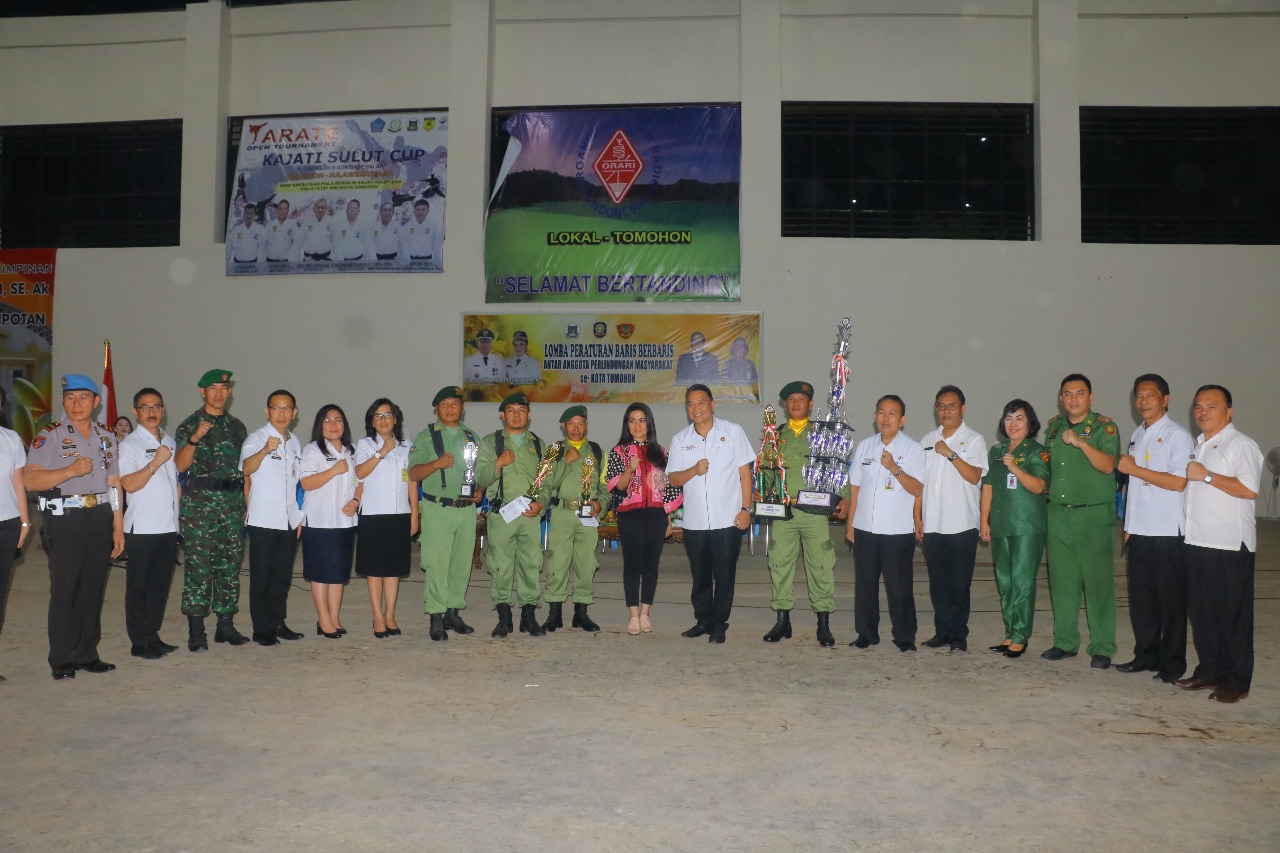 Ini Pemenang Lomba PBB Satuan Linmas se-Kota Tomohon