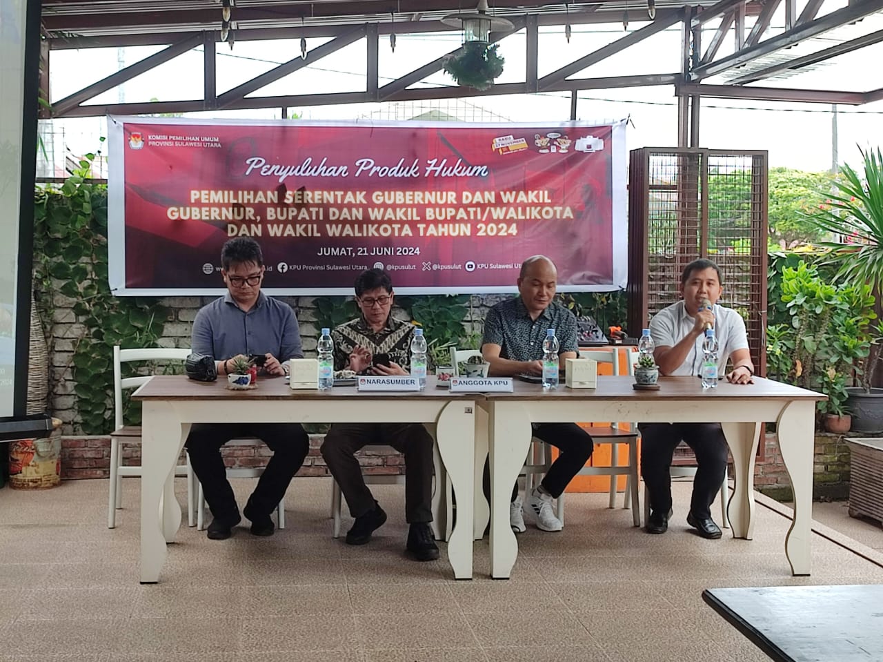 KPU Sulut Sosialisasikan Produk Hukum Pilkada Serentak 2024, Minahasa Pertama