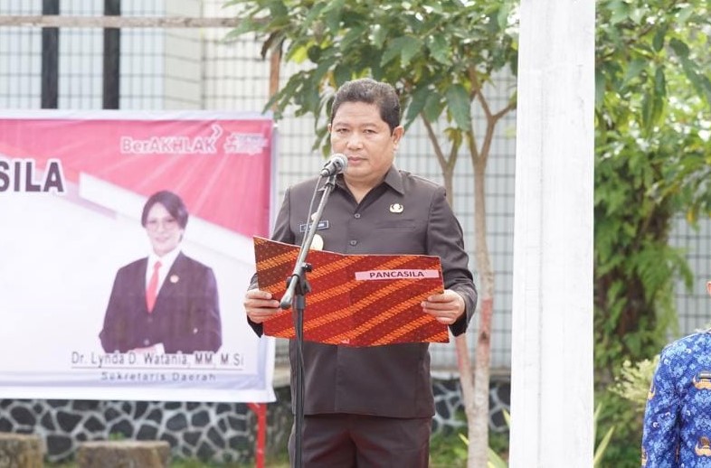 Pj Bupati Kumendong Irup Peringatan Hari Kesaktian Pancasila di Minahasa