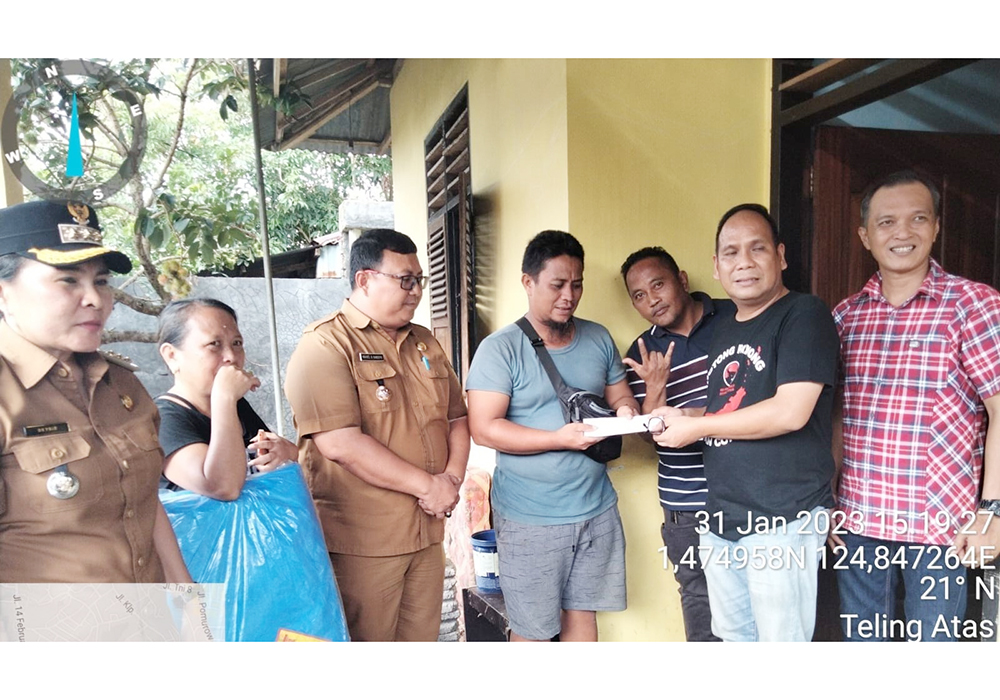 Legislator JiGo Bantu Warga Terdampak Bencana di Teling