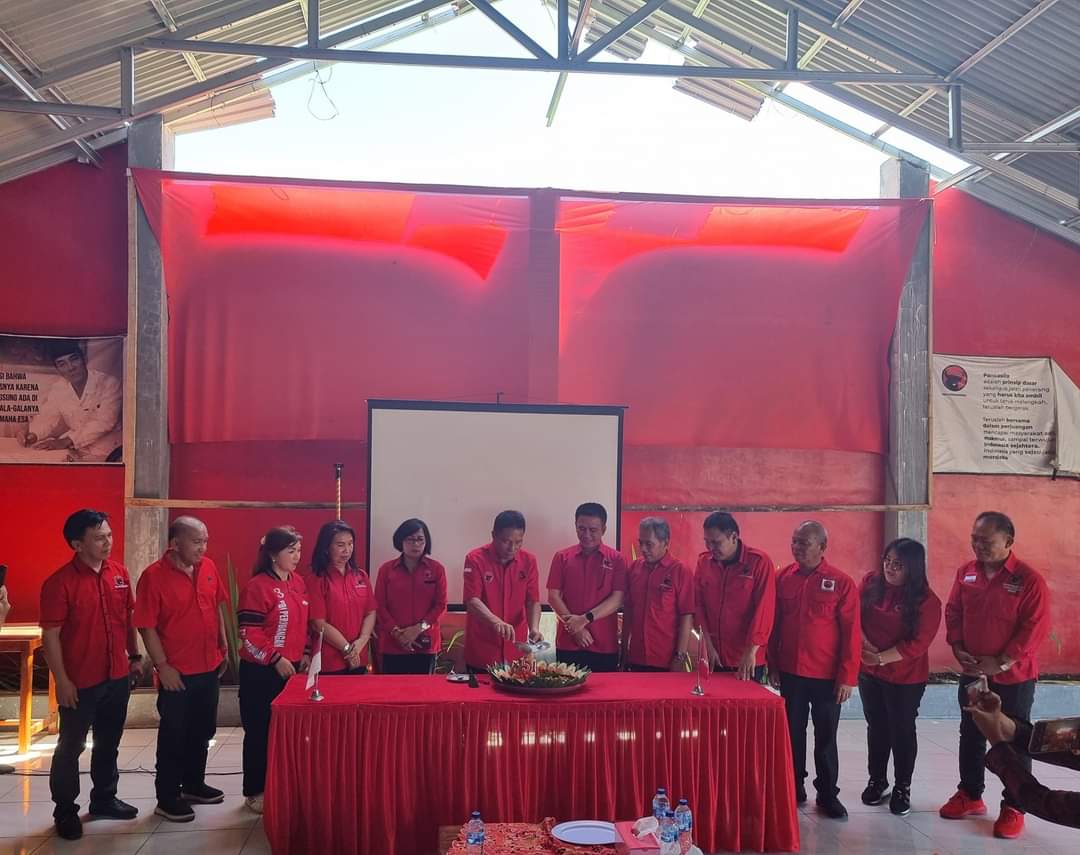 Peringati Puncak HUT PDIP ke-51, DPC Minsel Semangati Kader Hadapi Pemilu