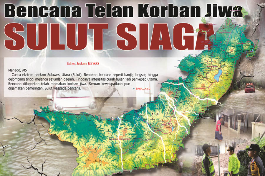 Bencana Telan Korban Jiwa, SULUT SIAGA