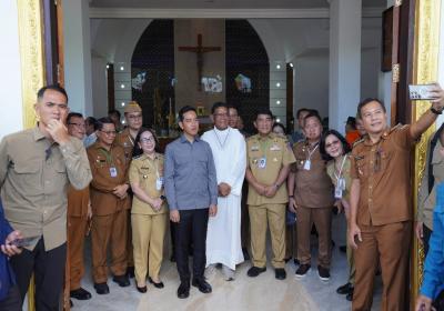 Wapres Gibran Kunjungi Desa Tateli dan Rumengkor, Pantau Kondisi Pasca Gempa