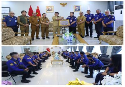 Gubernur Yulius Panggil Khusus Damkar Manado, Beri Apresiasi Atas Aksi Penyelamatan Kebakaran di Mega Mall
