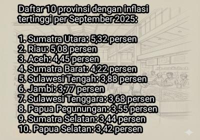 Sumut Inflasi Tertinggi, Kemendagri Tegur Gubernur dan Penyebabnya Ada Perawatan Pribadi