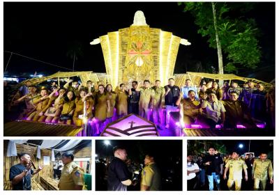 Gubernur Yulius Sambangi Perkemahan Karya Pemuda Gereja (KPG) Sinode GMIM di Kabupaten Mitra