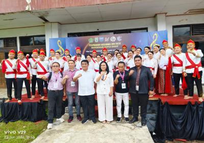 Tim Musik Gerejawi Nusantara LPPD Kota Tomohon Sukses Bawakan Pujian di Lomba Pesparawi Nasional XIV di Manokwari
