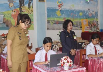 Pelaksanaan ANBK SD 2025 di Kota Tomohon Resmi Dimulai, Ini Kata Wawali Sendy