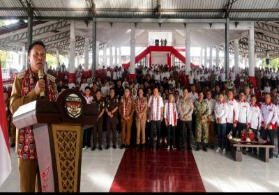 Bupati dan Wabup Minsel Hadiri Pertemuan Raya ABPEDNAS, Deklarasi Jaga Pilkades Digelar