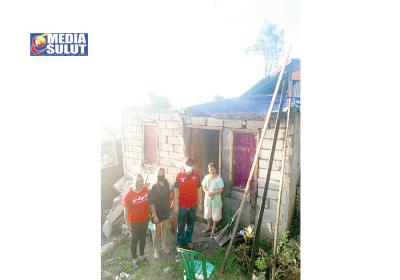 Fraksi PDIP ‘Mapalus’ Bangun Rumah Warga Terdampak Angin Kencang