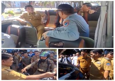 Gubernur Yulius Cek Kendaraan Dinas, Tegaskan Setiap Aset Pemerintah Wajib Dirawat