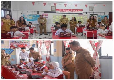 ANBK Manado Dibuka, Walikota Kunjungi SDN 5 dan Wawali Sambangi SDN 125