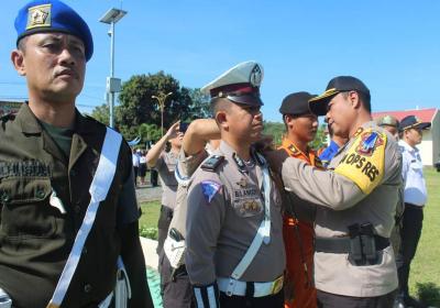 Polres Minsel Apel Gelar Pasukan Operasi Ketupat Samrat 2019